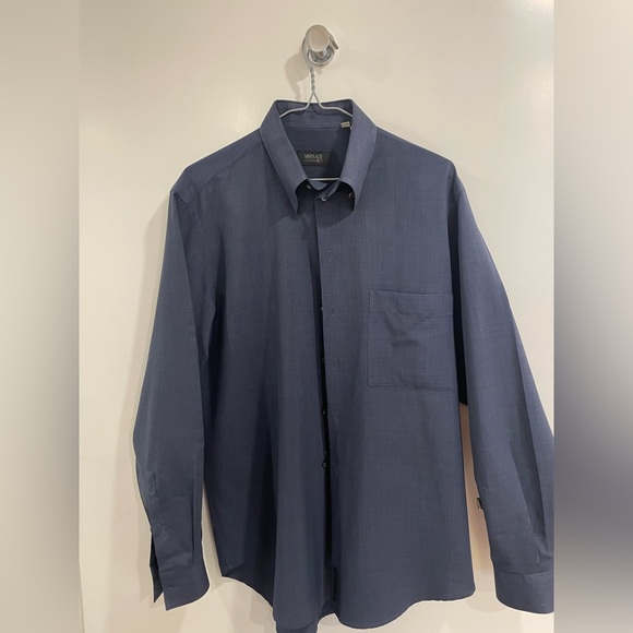 Versace Other - Versace Men's Dark Blue Dress Shirt